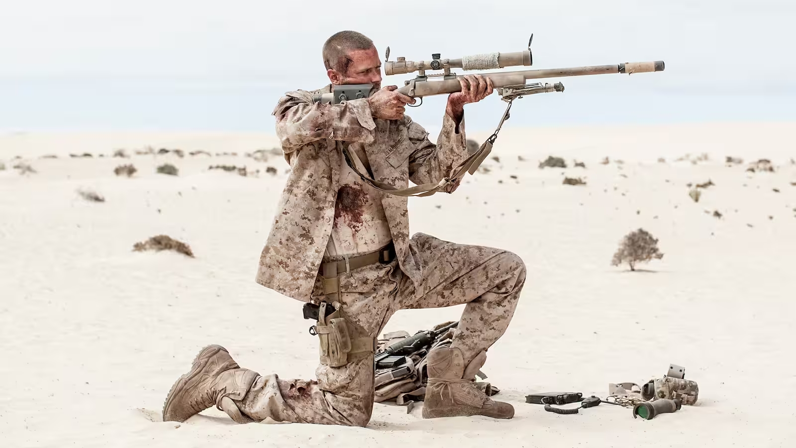Imagen de la película Mine, dirigida por Fabio Guaglione y Fabio Resinaro en 2016. Género: Survival
