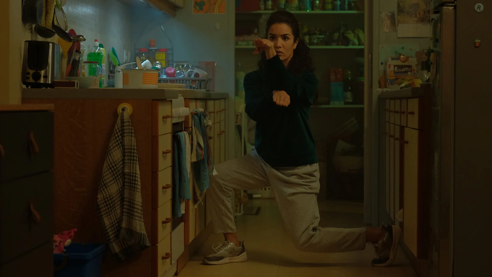 Imagen de la película Kung Fu Zohra, dirigida por Mabrouk El Mechri en 2022. Género: Drama
