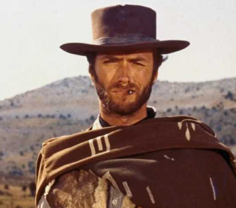 Clint Eastwood en El Bueno, el feo y el malo